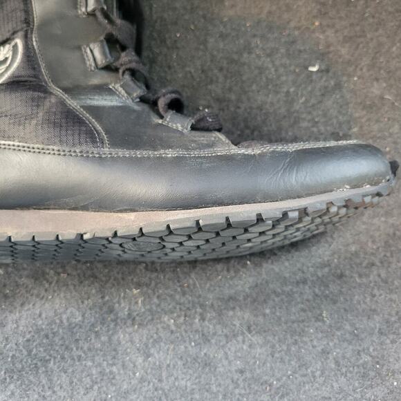 Timberland Grammercy Tall Leather Black Boots Fur Waterproof Winter Size 9 - Picture 14 of 15